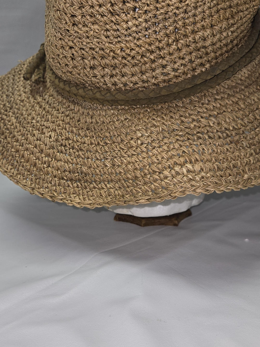 Tommy Bahama Natural Tan Woven Sun Hat with Knot Trim - Picture 8 of 10